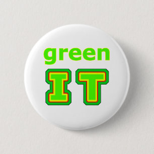 groene IT Het museum gibsphotoart Ronde Button 5,7 Cm