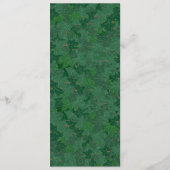 Groene Ivy Tuin Bruiloft Programma (Achterkant)