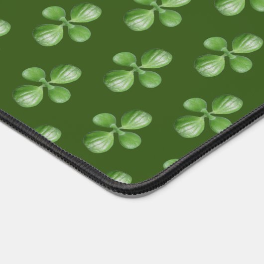 Groene Jade Tree Bladeren op Bos Groen Bureaumat (Hoek)