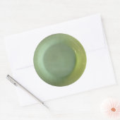 Groene Jadeiet Bord Ronde Sticker (Envelop)
