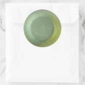 Groene Jadeiet Bord Ronde Sticker (Tas)