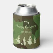 Groene jagers camouflage en wildlife print blikjeskoeler (Blikje Voorkant)