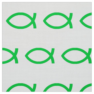 Groene Jezus Vis Stof