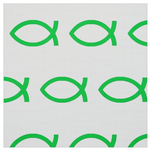 Groene Jezus Vis Stof (Swatch)