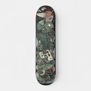 Groene Joker Monster Videogame Skateboard