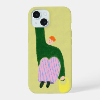 Groene jongen iPhone 15 hoesje