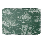 Groene Jouy-doek Badmat (Voorkant)