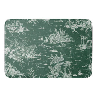 Groene Jouy-doek Badmat