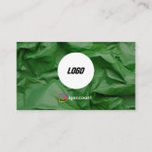 Groene junkverwijdering visitekaartje (Achterkant)