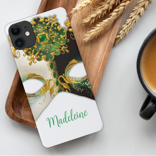 Groene Juwelen en Smaragden Venetiaanse Carnaval M Case-Mate iPhone Case