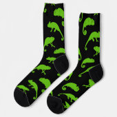 groene kameleonreptiel sokken (Links)