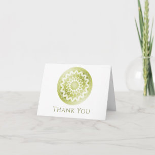 Groene Kant Mandala Bruiloft Bedankkaart
