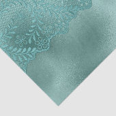 Groene kanten bruidsdouche met Robineieren Tissuepapier (Detail)