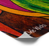 Groene kat poster (Hoek)