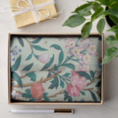 Groene katteplank  Floral Girly Monogram Tissuepapier (Geschenk)