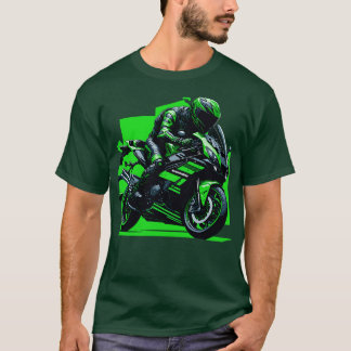 Groene Kawasaki ZX10R T-shirt