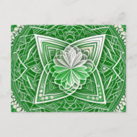 Groene Keltische Bloem Hart Chakra Heilige Geometr