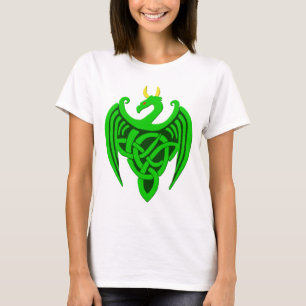 Groene Keltische Dragon T Shirt