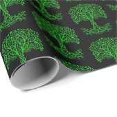 Groene Keltische levensboom Cadeaupapier (Rol Hoek)