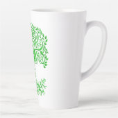 Groene Keltische levensboom Latte Mok (Rechts)
