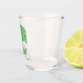 Groene Keltische levensboom Shot Glas (Rechts)