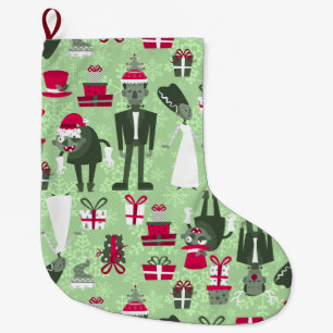 groene kerst monster bruid frankenstein grote kerstsok