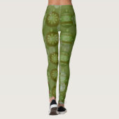 Groene kerst ornament Leggings (Achterkant)