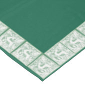 Groene Kerst Reindeer Kant 52 "x 70" Tafelkleed (Gekanteld)
