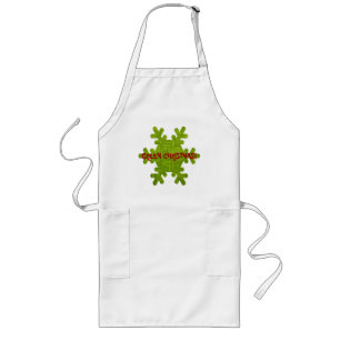 Groene Kerst Schort! Lang Schort