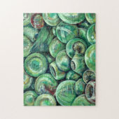 Groene kerstballen legpuzzel (Verticaal)