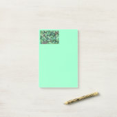 Groene kerstballen post-it® notes (Op bureau)