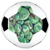 Groene kerstballen voetbal (Gedraaid)