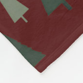 Groene kerstbomen fleece deken (Hoek)