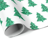 Groene kerstbomen met glans cadeaupapier (Rol Hoek)