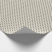 Groene kerstbomen op Beige Play Holiday Cadeaupapier (Hoek)