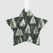 Groene kerstbomen ornament (achterkant)