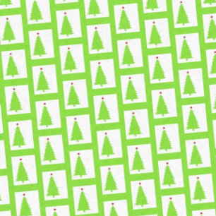 Groene kerstbomen tissuepapier