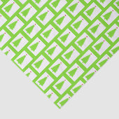 Groene kerstbomen tissuepapier (Detail)