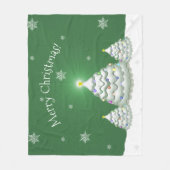 Groene kerstboom Blanket Fleece Deken (Voorkant)