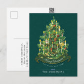 Groene kerstboom -  Classic - aangepast Briefkaart (Voorkant / Achterkant)