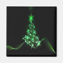 Groene kerstboom magneet