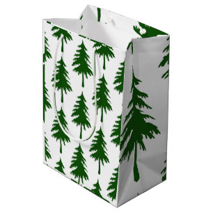 Groene kerstboom medium cadeauzakje