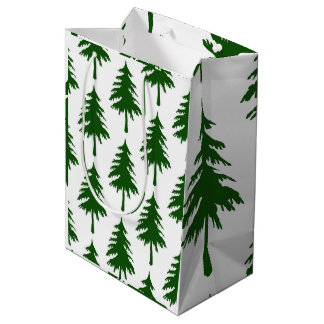 Groene kerstboom medium cadeauzakje