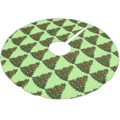 Groene Kerstboom Patroon Land Kerstboom Rok (Gekanteld)