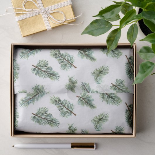 Groene Kerstboom Tissuepapier (Geschenk)