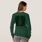 Groene Kerstboom Vrouwen T-shirt (Achterkant volledig)
