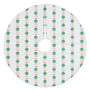 Groene kerstboomrok met Snoep Fleece Kerstboom Rok