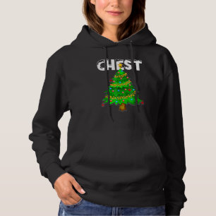 Groene kerstboomschaafnoten die kastanjes met elka hoodie