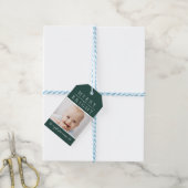 Groene Kerstcadeautag Cadeaulabel (Met Touw)