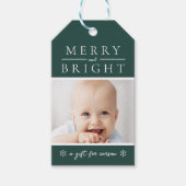 Groene Kerstcadeautag Cadeaulabel (Voorkant)